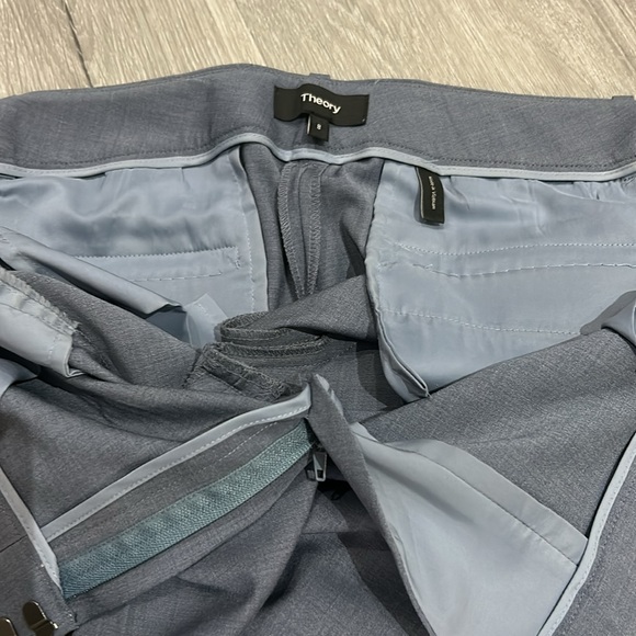 Tailored Theory pant suit in powder blue - Picture 5 of 11